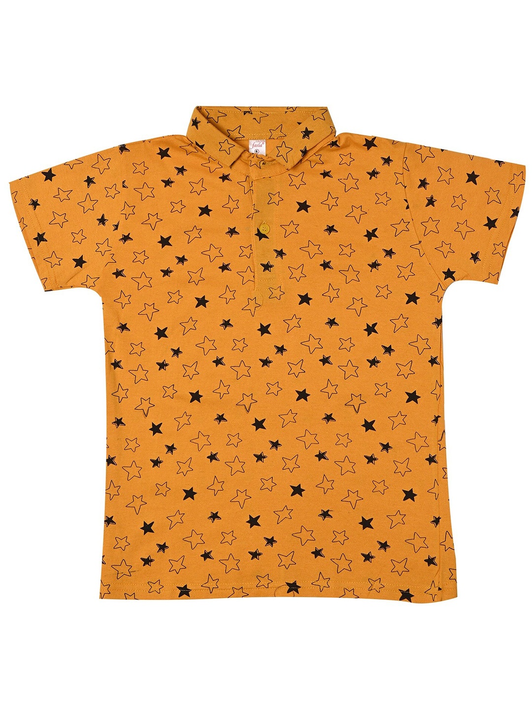 

BAESD Boys Conversational Printed Polo Collar T-shirt, Yellow
