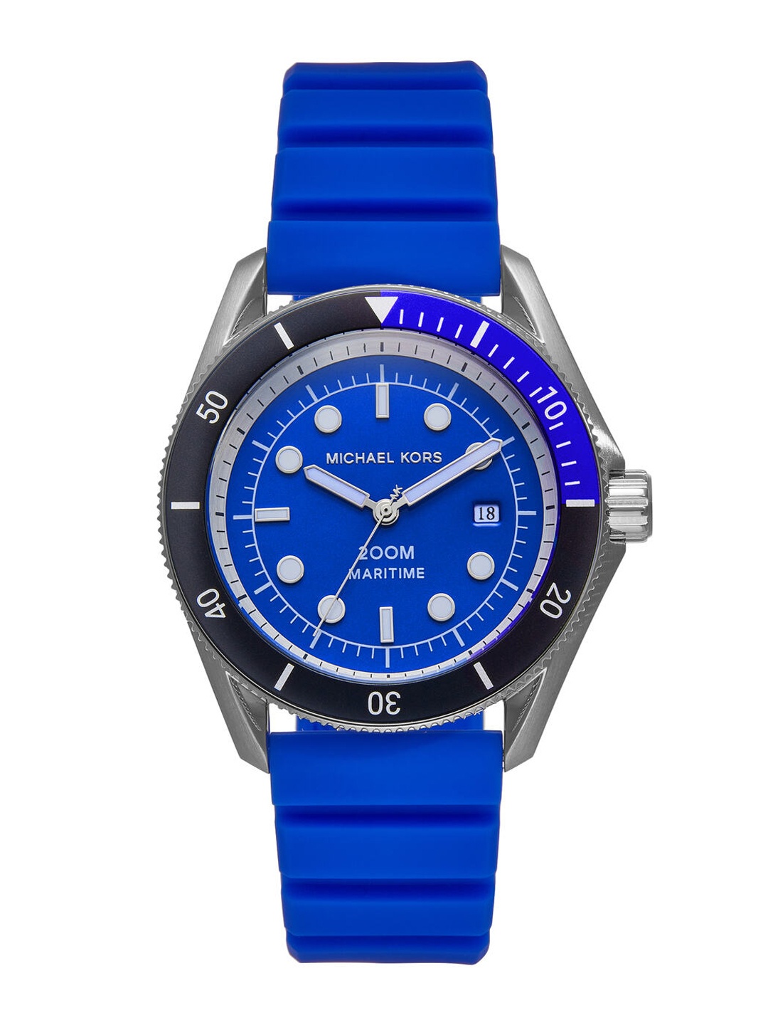 

Michael Kors Men Embellished Dial & Straps Analogue Watch MK9156, Blue