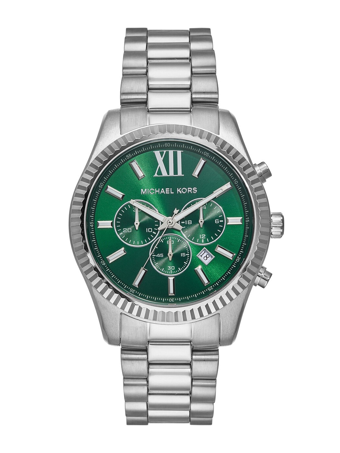 

Michael Kors Men Stainless Steel Bracelet Style Straps Analogue Watch MK9152, Green