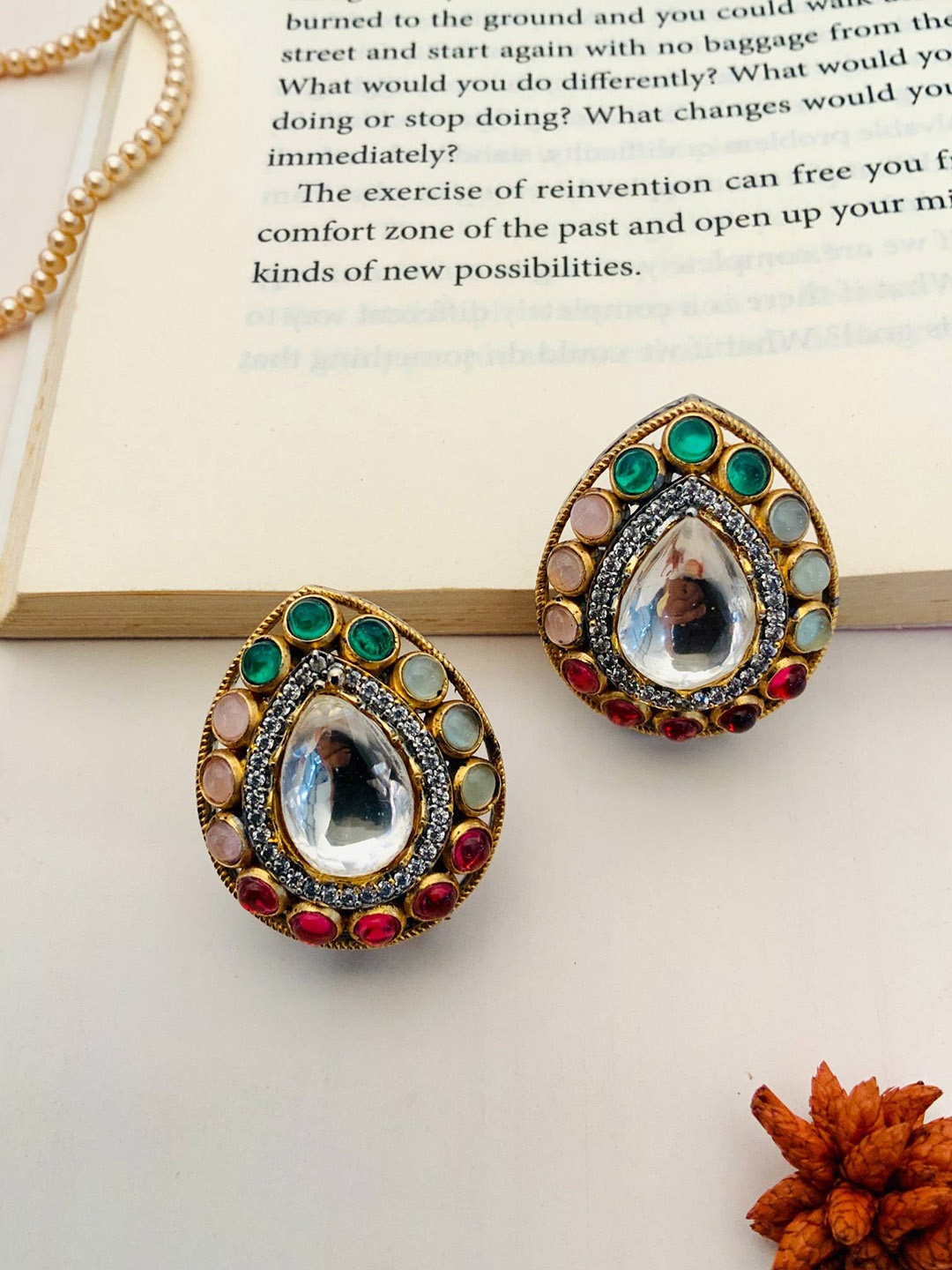 

ABDESIGNS Gold-Plated Classic Studs Earrings