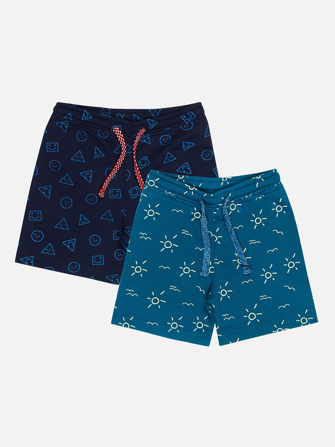 

Bodycare Kids Infants Boys Pack of 2 Printed Cotton Shorts, Blue