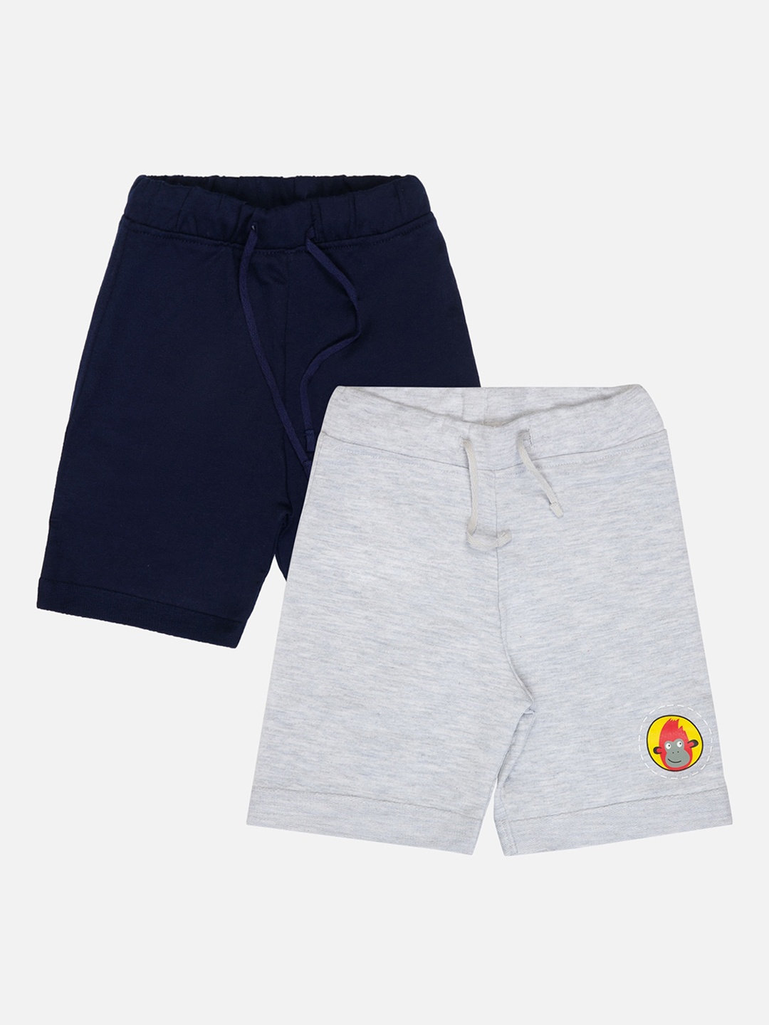 

Bodycare Kids Infant Boys Pack Of 2 Mid-Rise Cotton Shorts, Navy blue