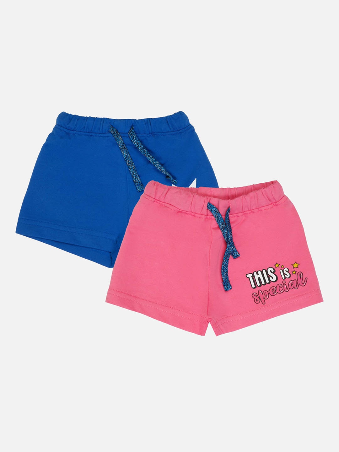 

Bodycare Kids Girls Pack Of 2 Mid-Rise Cotton Shorts, Multi