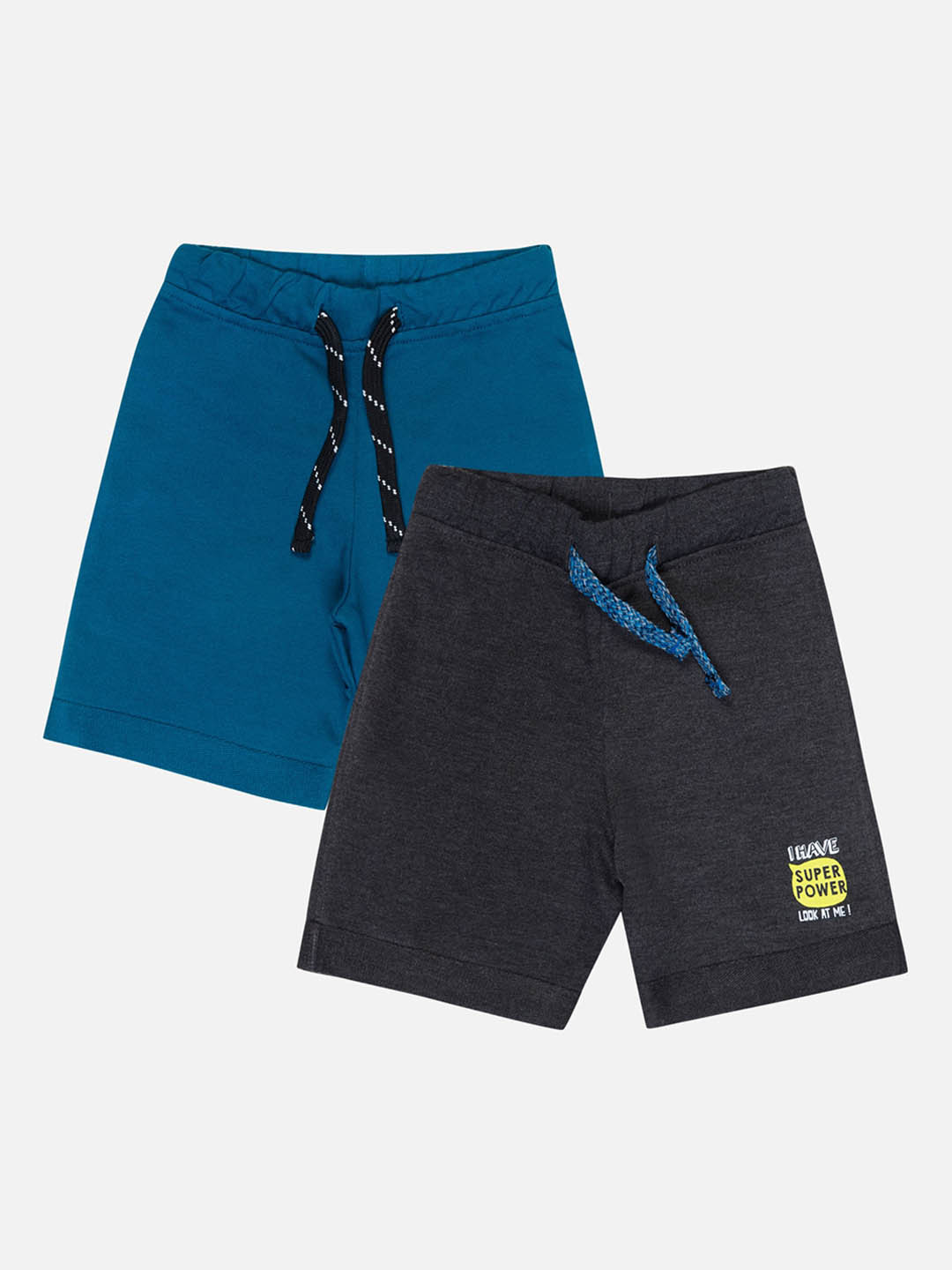 

Bodycare Kids Infant Boys Pack Of 2 Mid-Rise Cotton Shorts, Navy blue