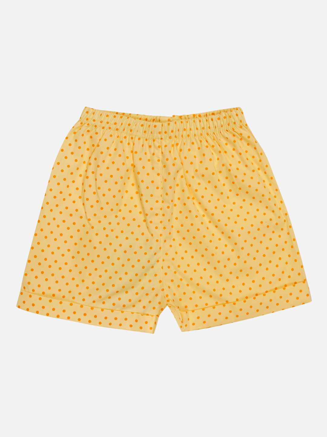 

Bodycare Kids Infant Girls Conversational Printed Cotton Shorts, Yellow