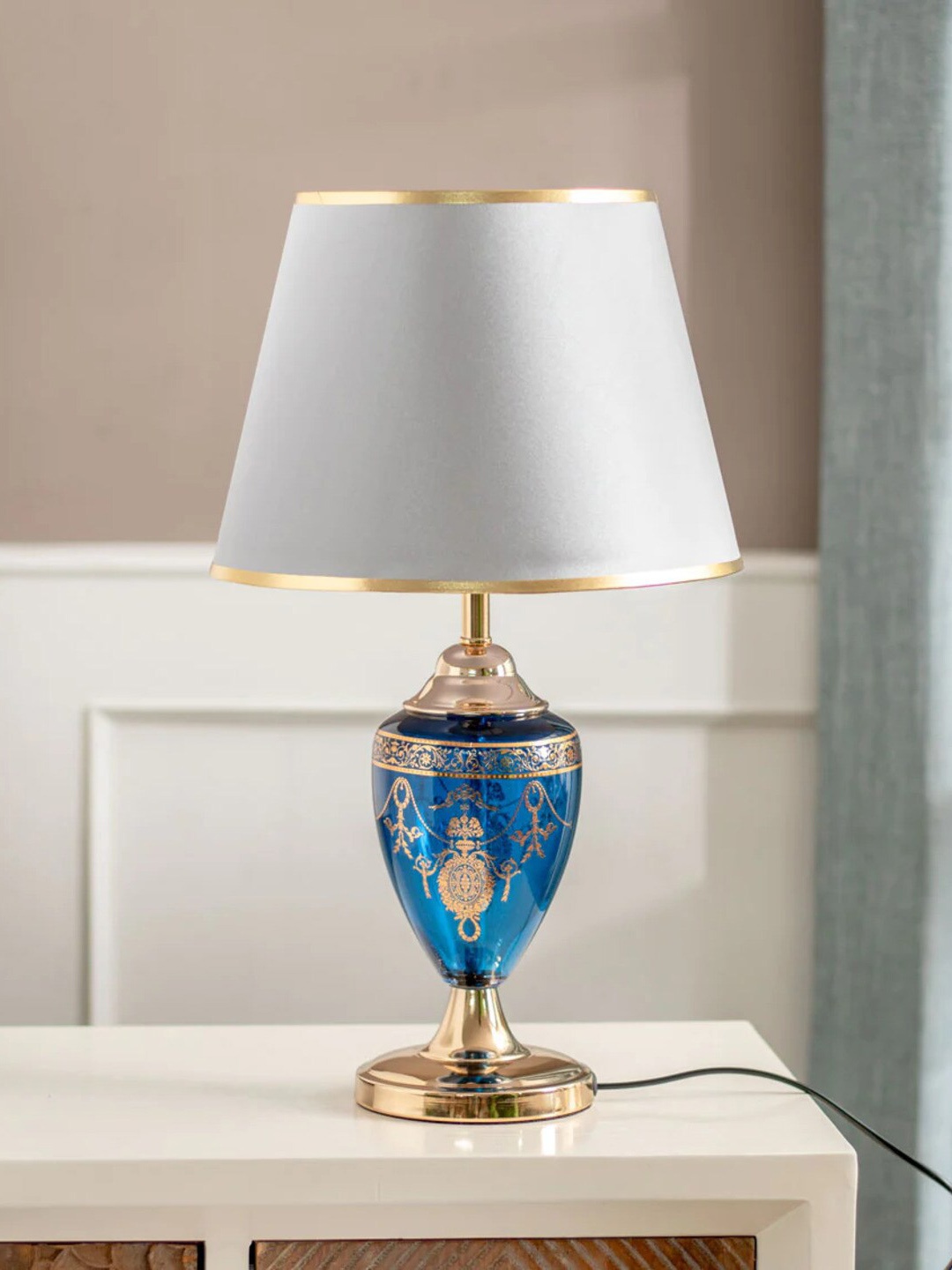

THEDECORKART Unisex Multi Table Lamps, Grey