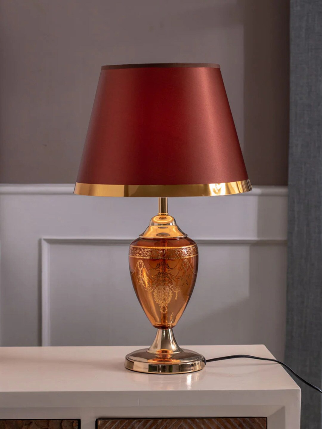 

THEDECORKART Unisex Multi Table Lamps, Gold