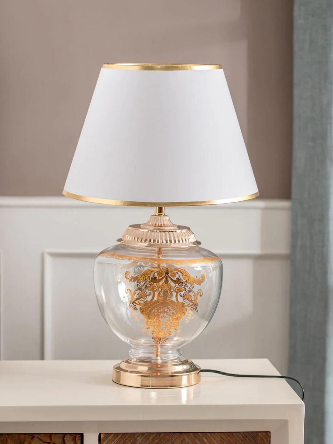 

THEDECORKART Unisex Multi Table Lamps, Gold