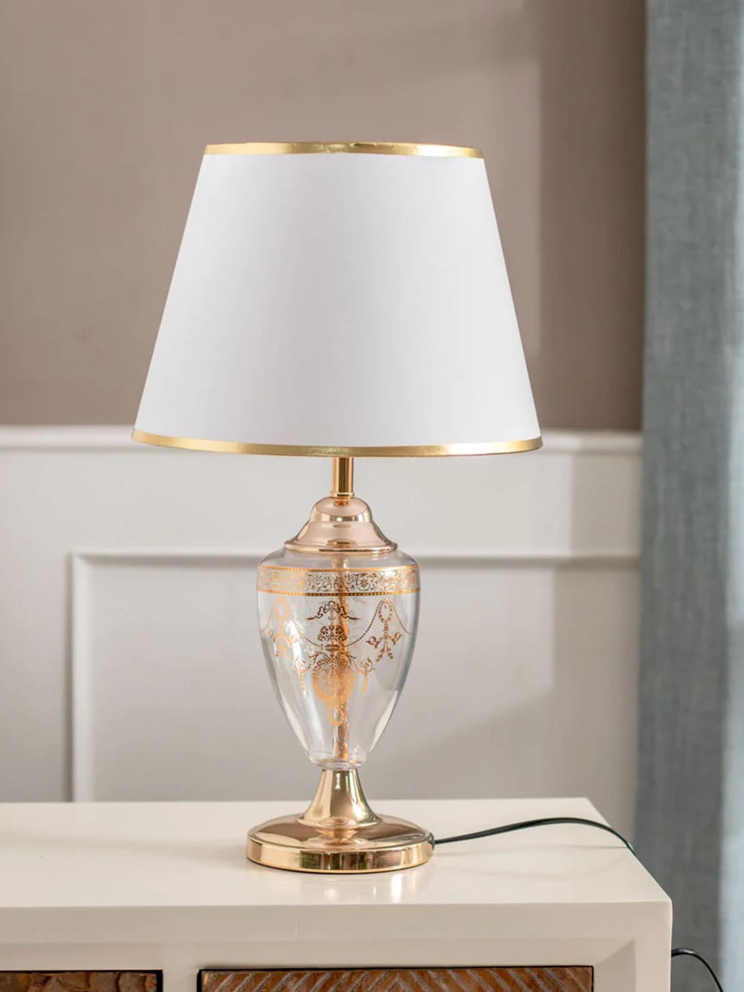 

THEDECORKART Unisex Multi Table Lamps, Gold