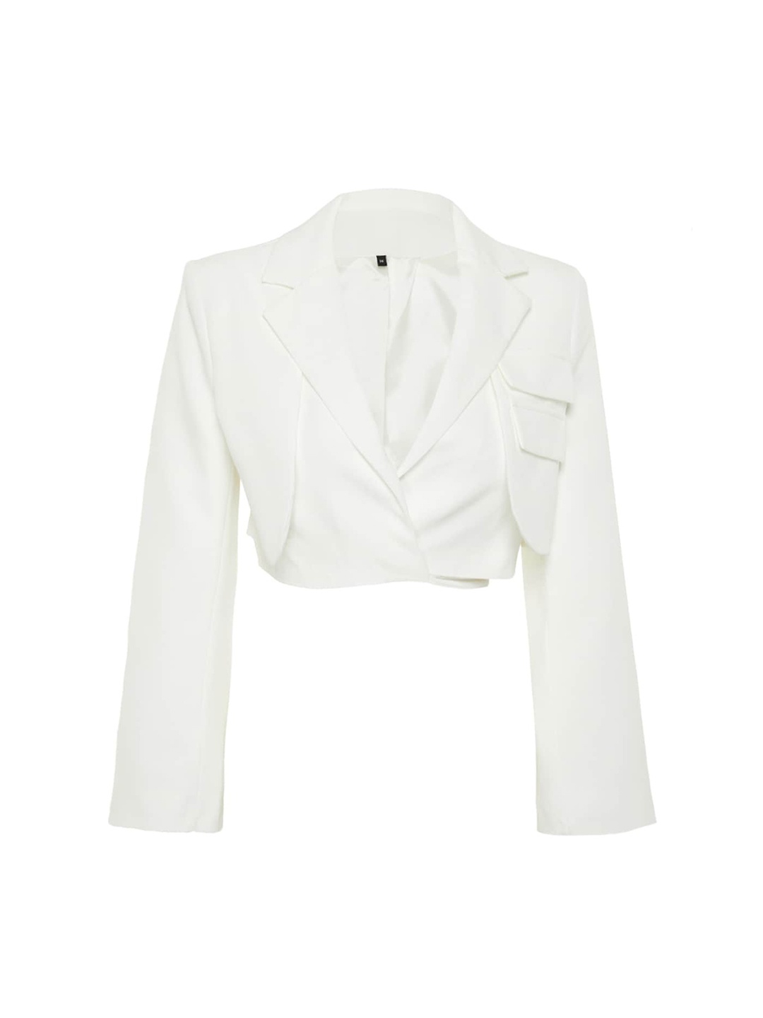 

Trendyol Crop Shawl Collar Tailored Jacket, White