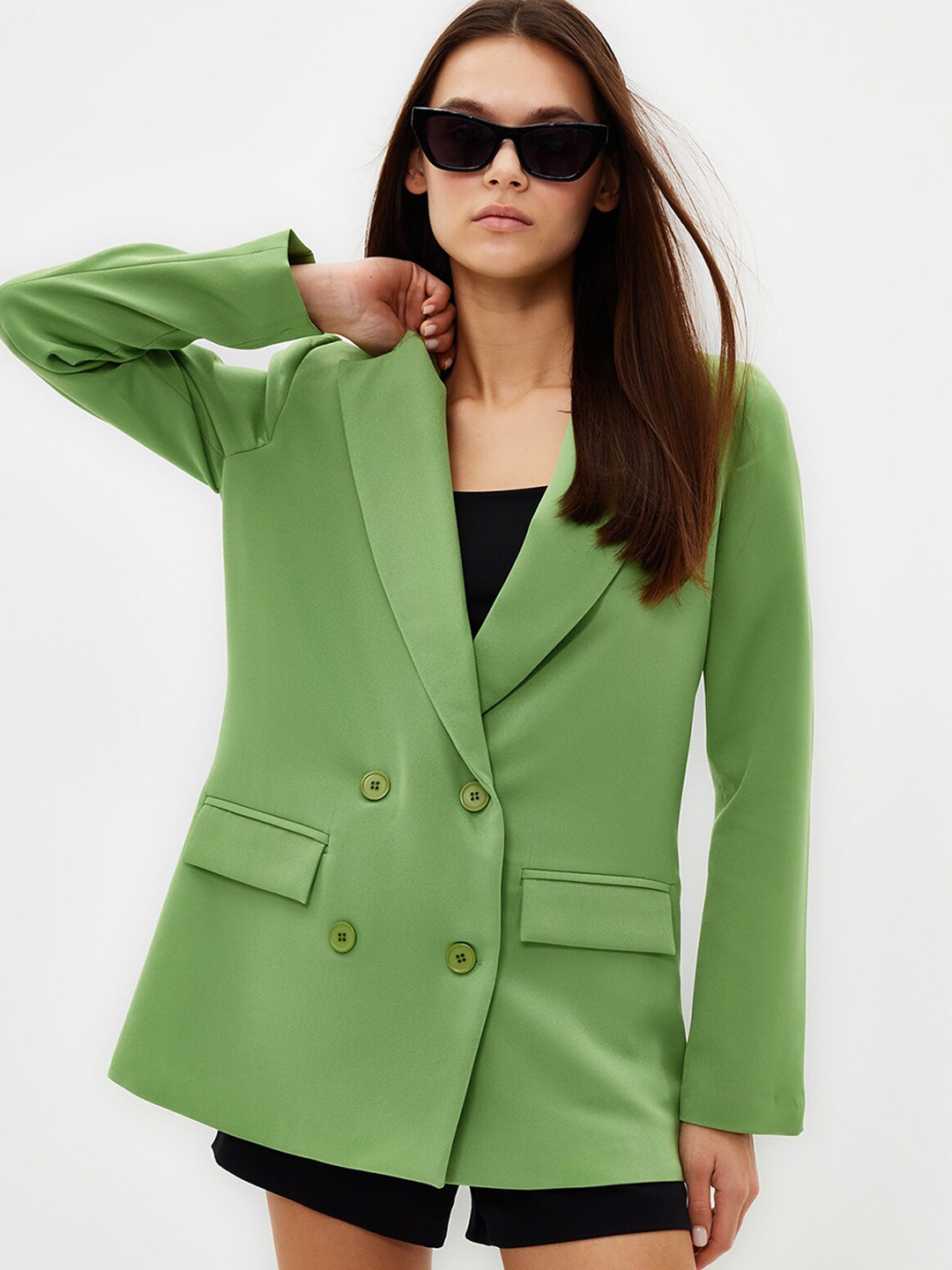 

Trendyol Single Breasted Blazer, Green