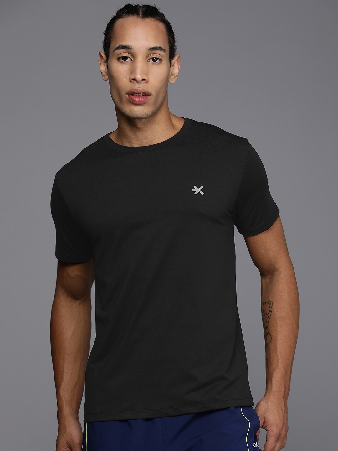 

HRX by Hrithik Roshan Men Rapid-Dry Running T-shirt, Black