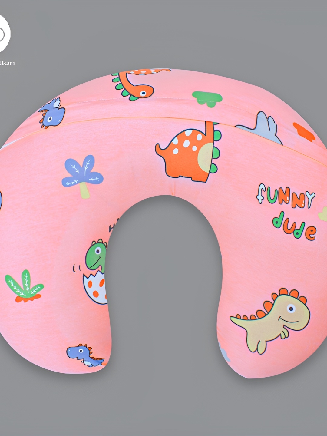 

Born Babies Pink & Blue Cotton Printed Lightweight Baby Pillow