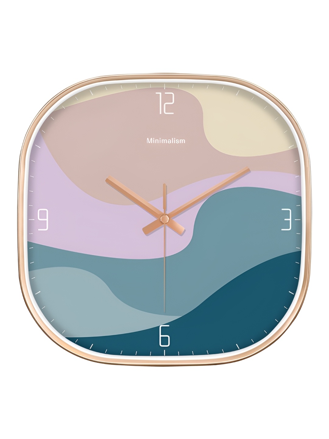 

Star work Blue & Purple Colourblocked Contemporary Analogue Wall Clock