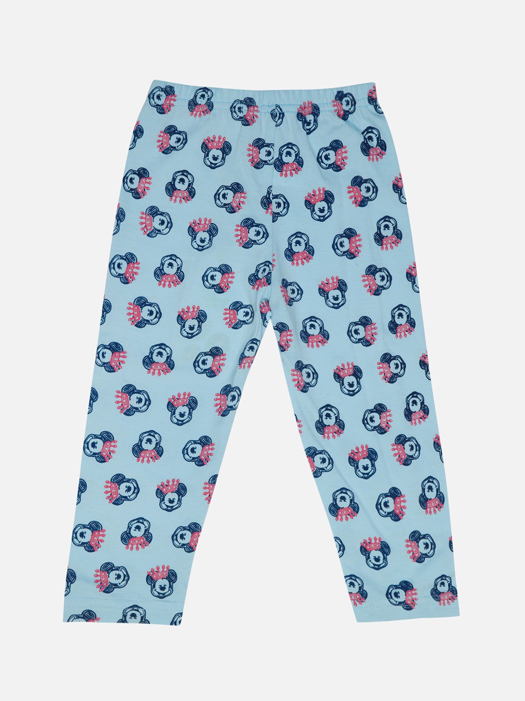 

Bodycare Girls Conversational Printed Cotton Track Pants, Blue