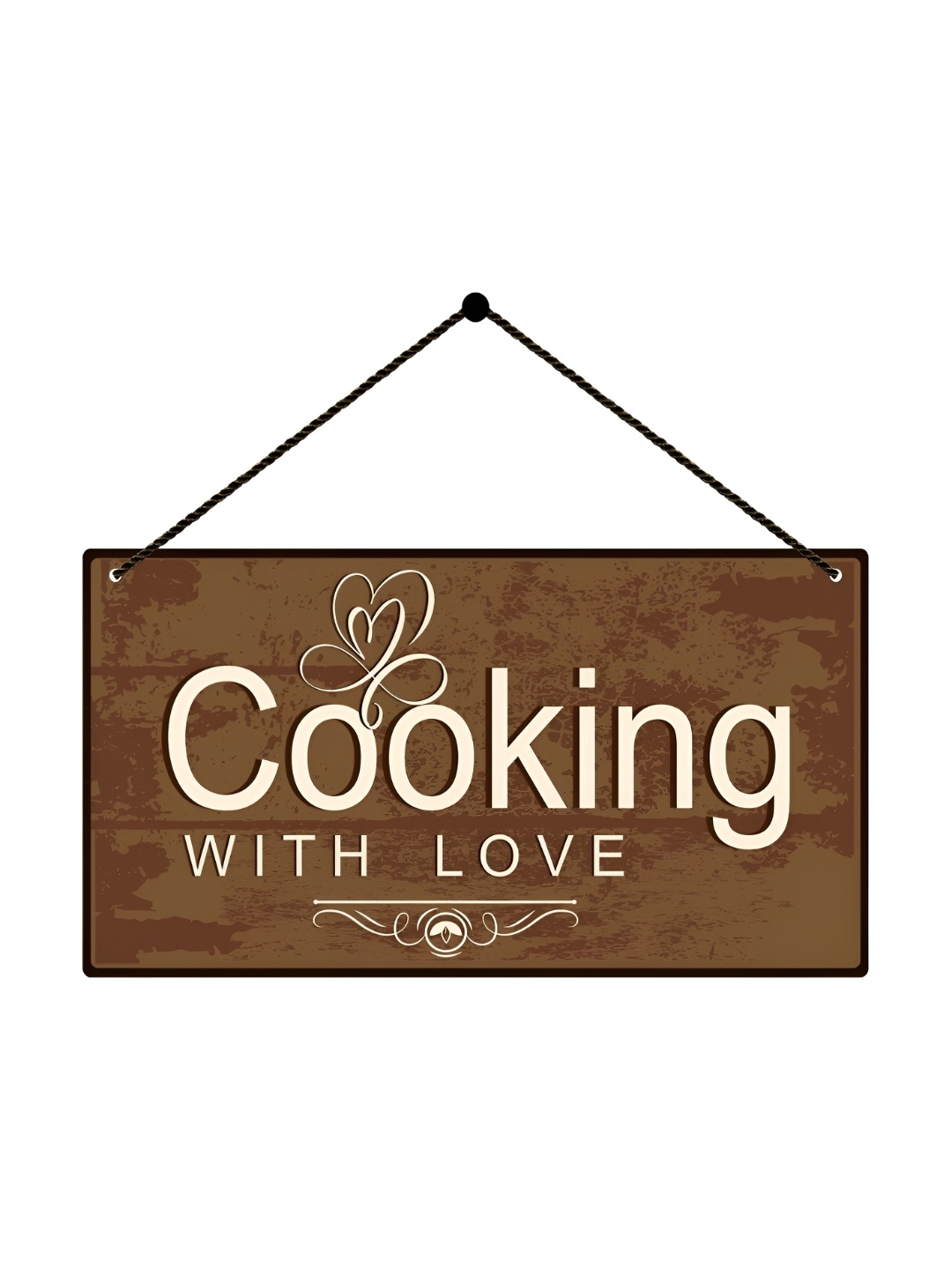 

Home Delight Brown Cooking With Love Wooden Wall Hanging