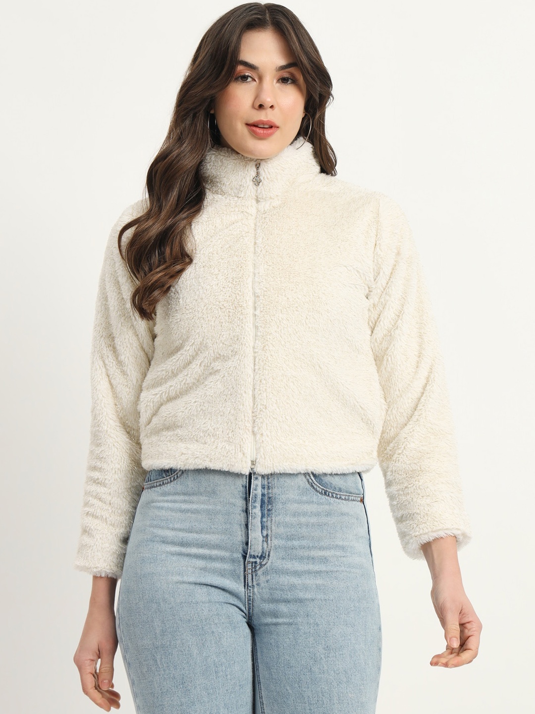 

RAER High Neck Lightweight Tailored Jacket, White