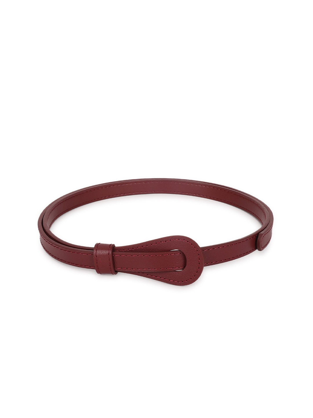 

Tossido Women Vegan Leather Belt, Burgundy