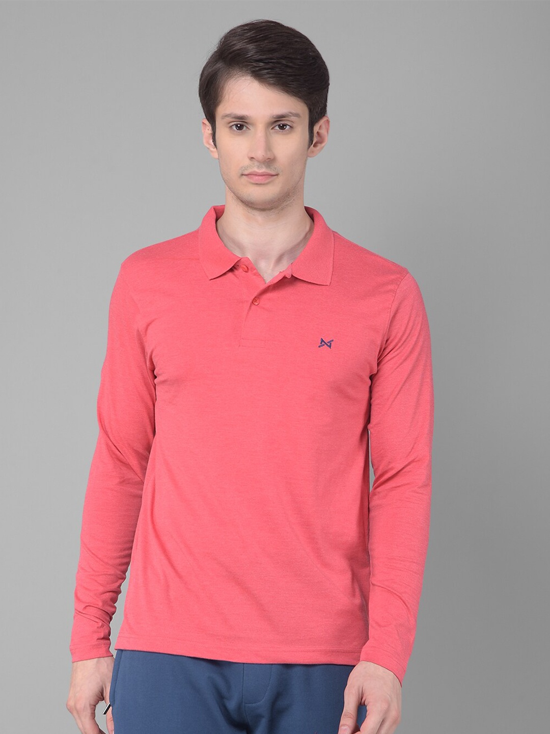 

Force NXT Polo Collar Pure Cotton T-shirt, Orange