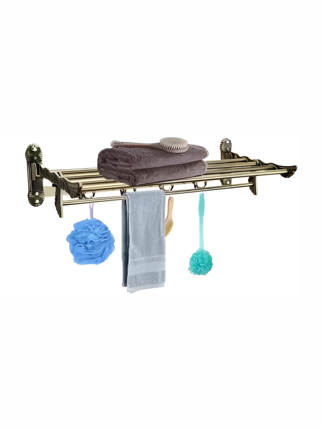 

Filox Silver-Toned Stainless Steel Towel Holder