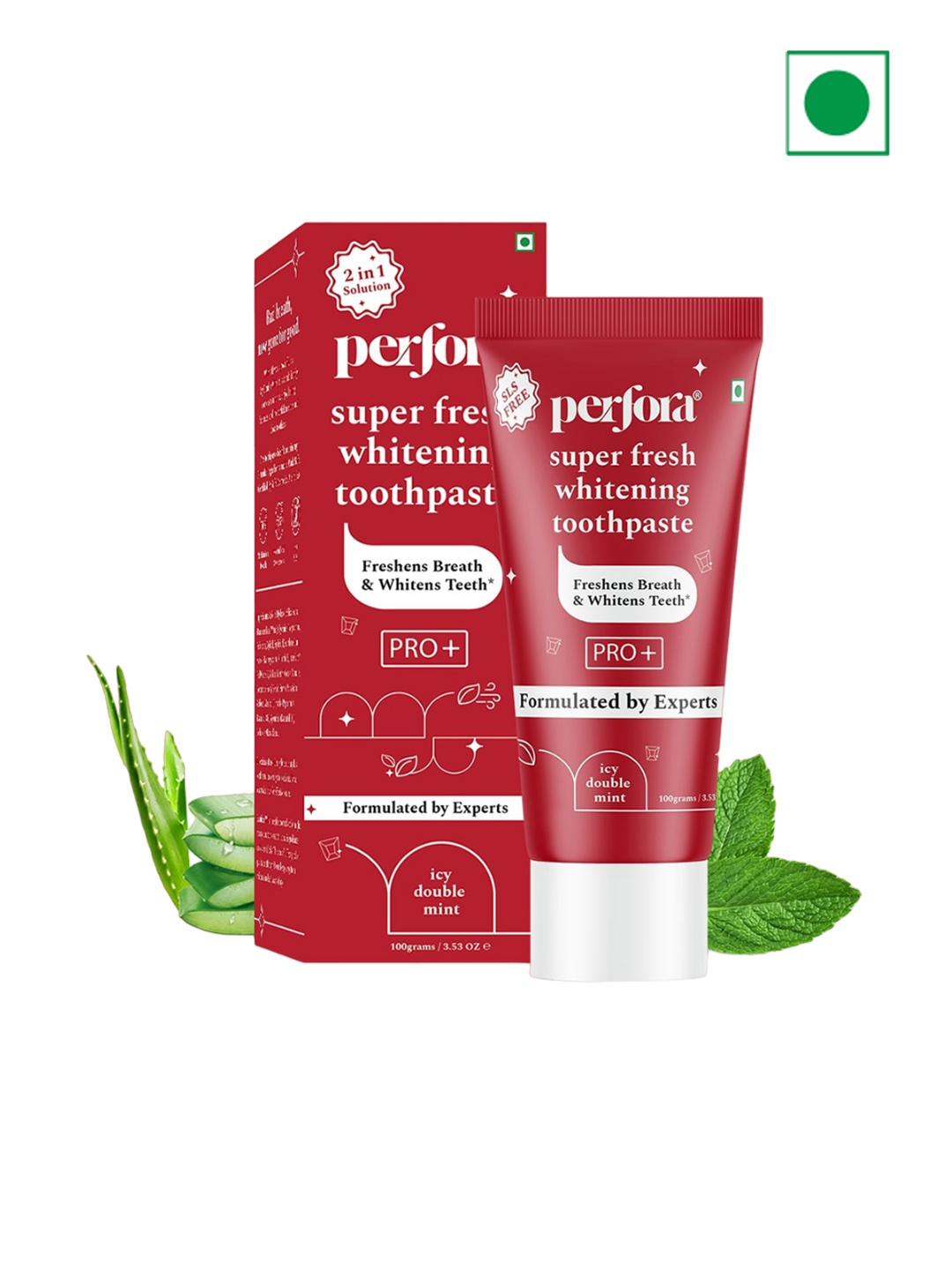 

Perfora Super Fresh Whitening Toothpaste to Whiten Teeth - 100g, Red