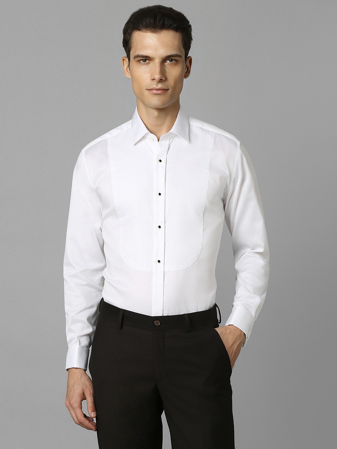 

Luxure by Louis Philippe Men Opaque Formal Shirt, White
