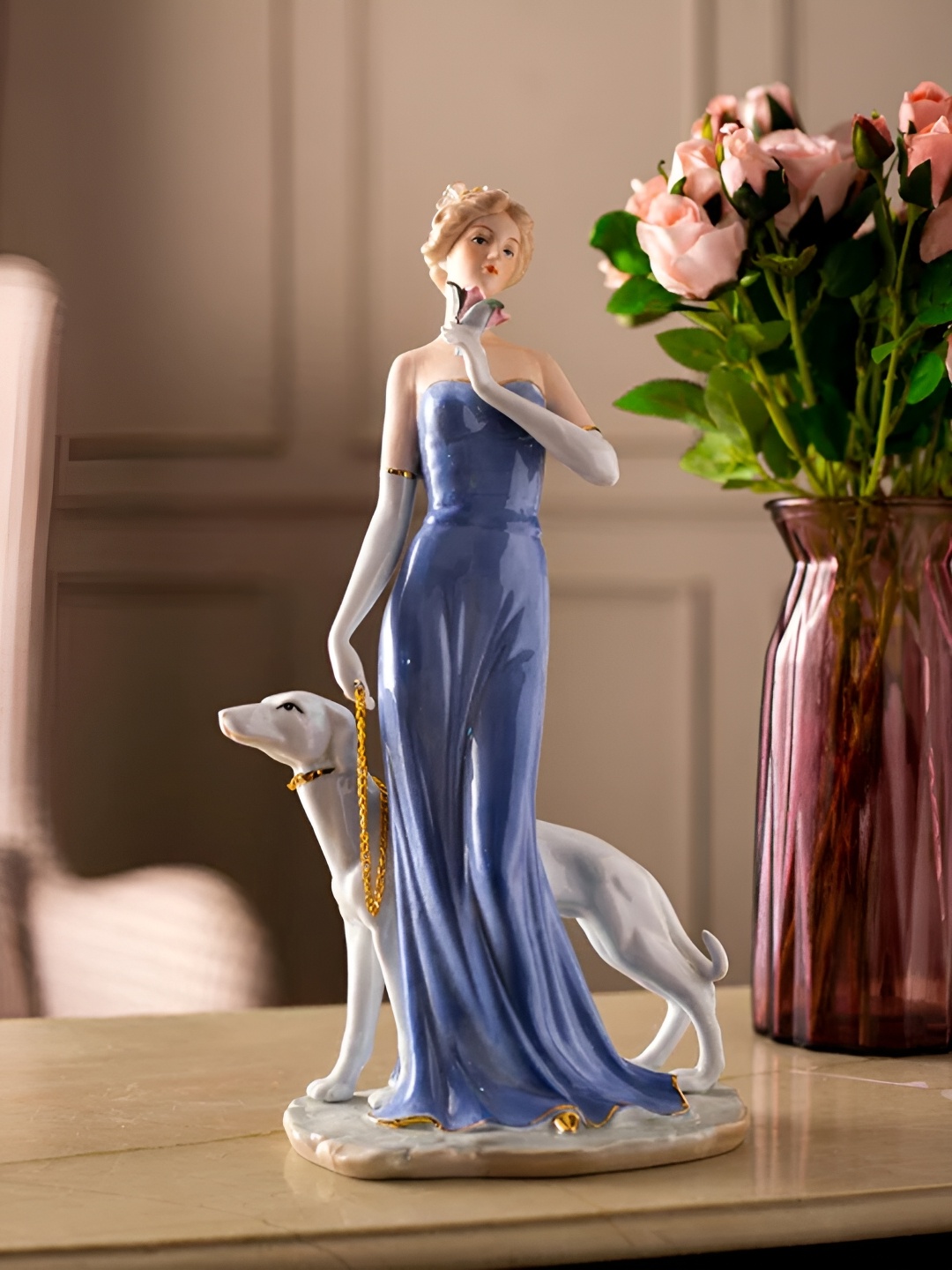 

THEDECORKART Blue Figurine Showpiece