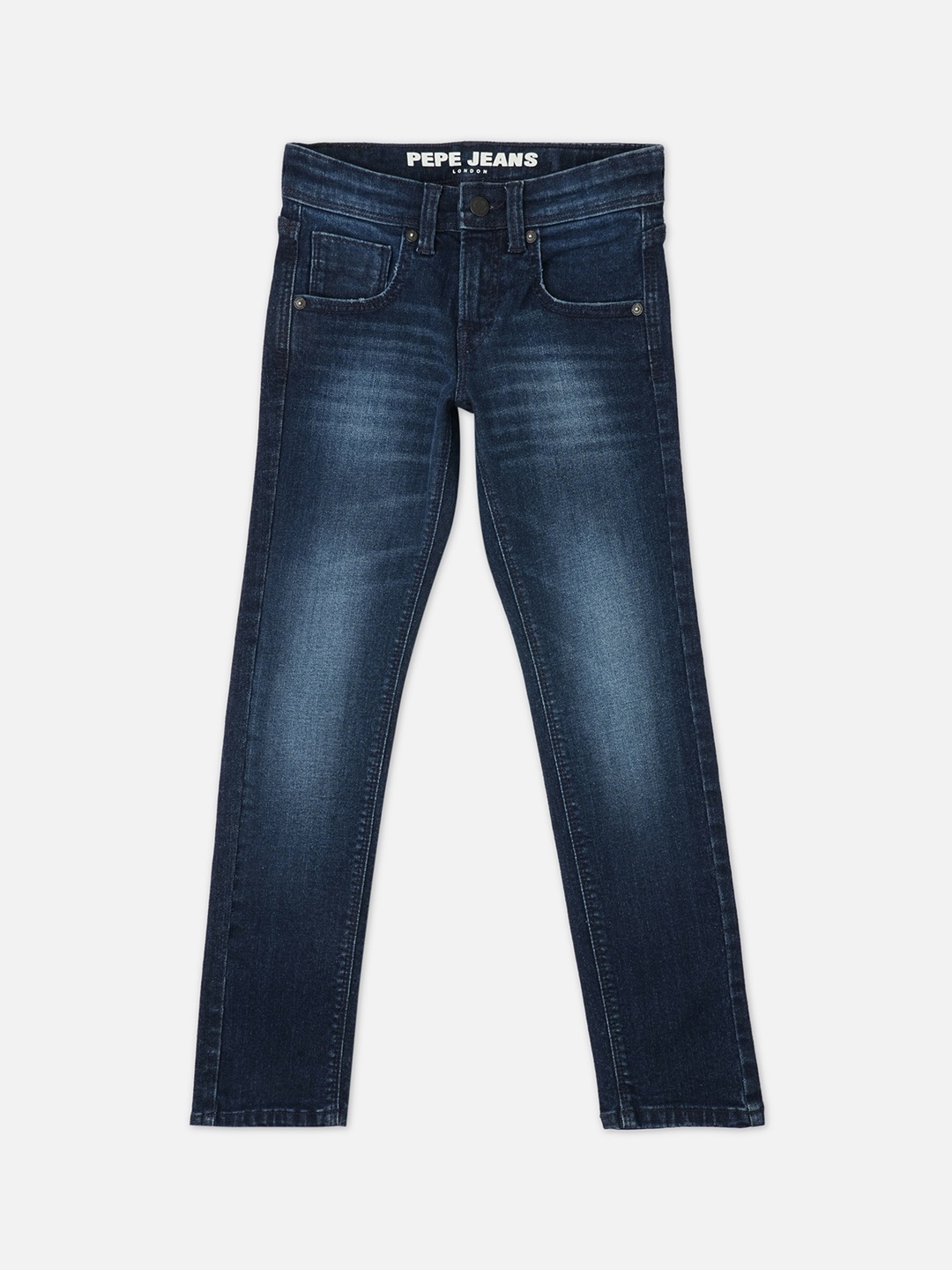 

Pepe Jeans Boys Slim Fit Heavy Fade Cotton Jeans, Blue