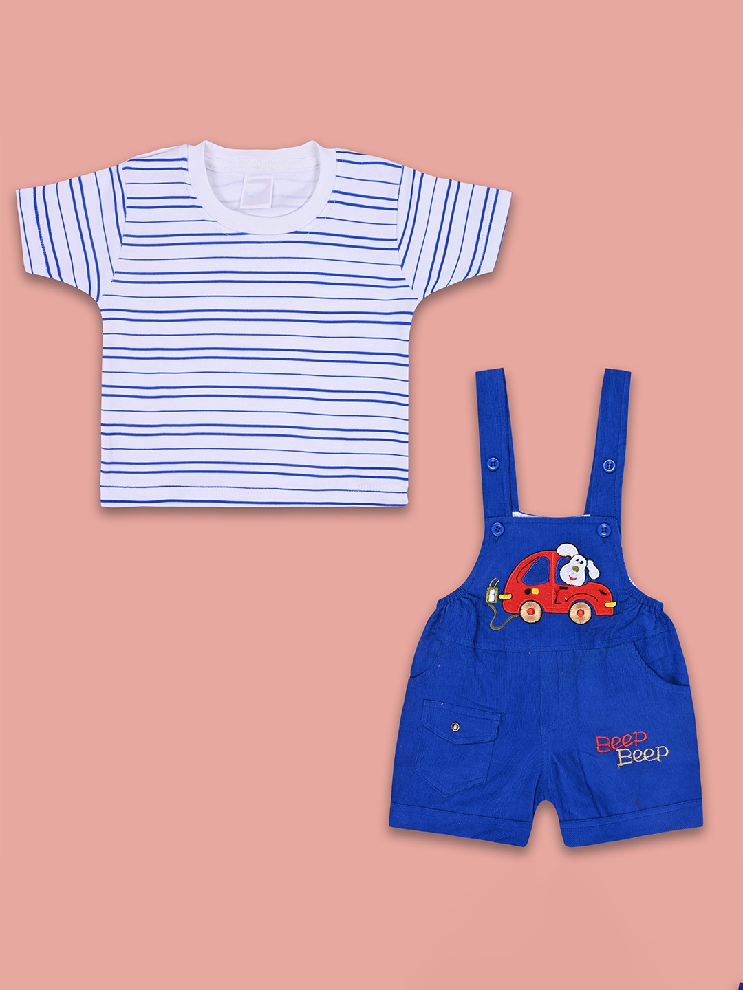 

Wish Karo Boys T-shirt with Dungarees, Blue