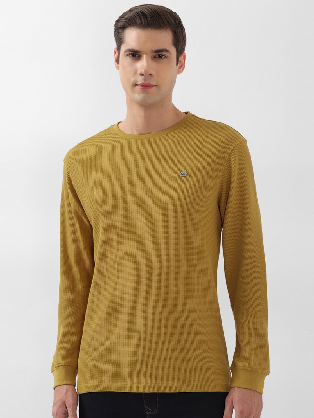 

Peter England Round Neck Long Sleeves T-shirt, Yellow