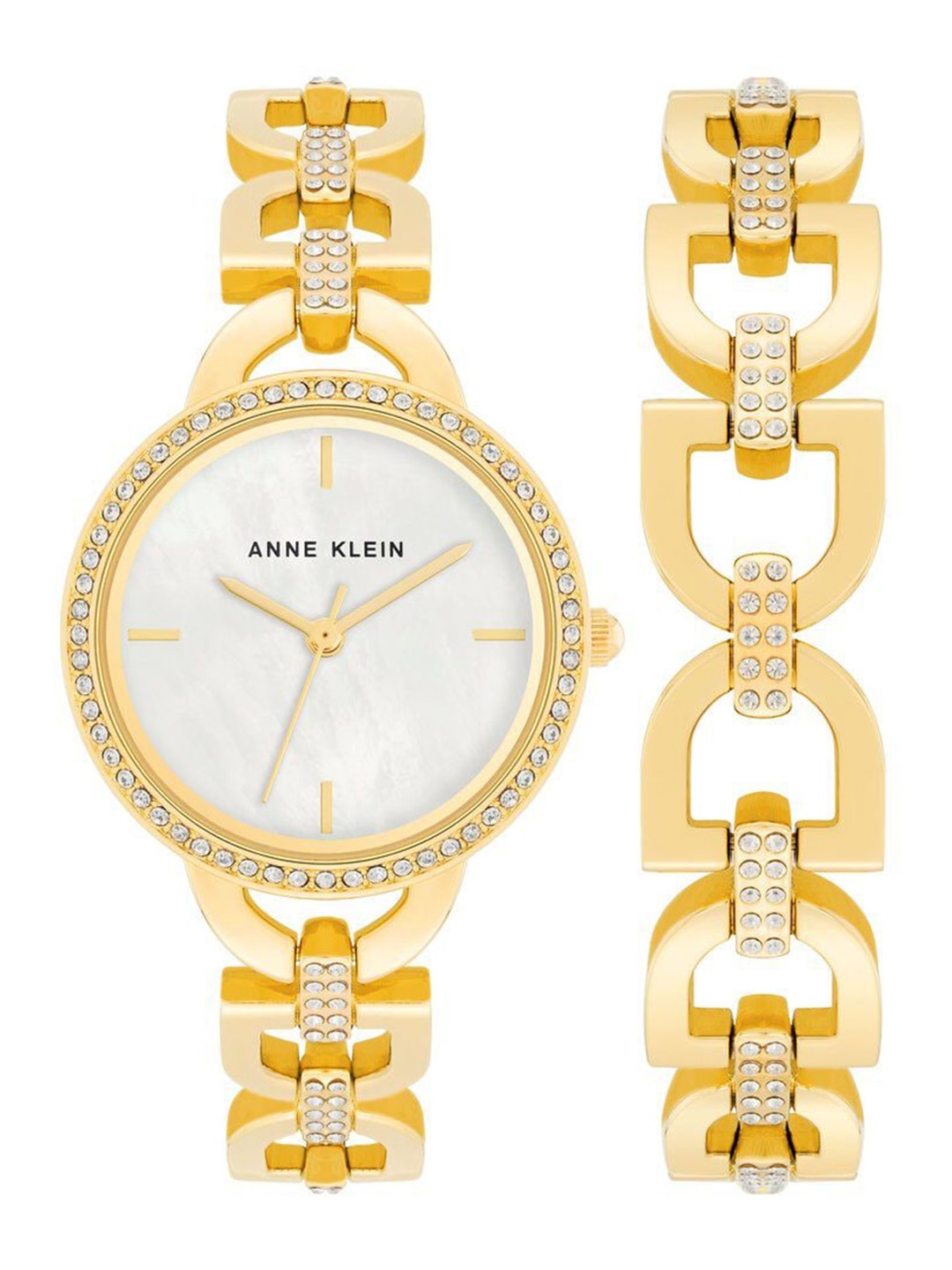 

Titan Women Embellished Bracelet Style Straps Analogue Watch AKB4104GPST, Gold