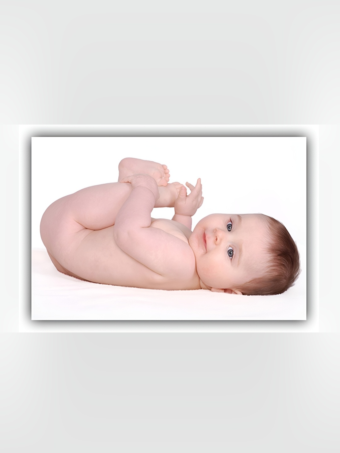 

PnF Beige & White Baby Wall Photograph Sticker