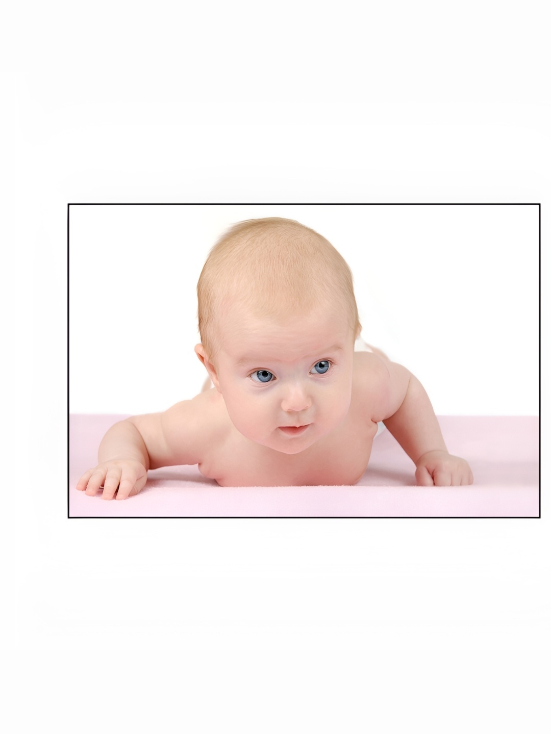 

PnF White & Beige Cute Baby Paper Wall Sticker