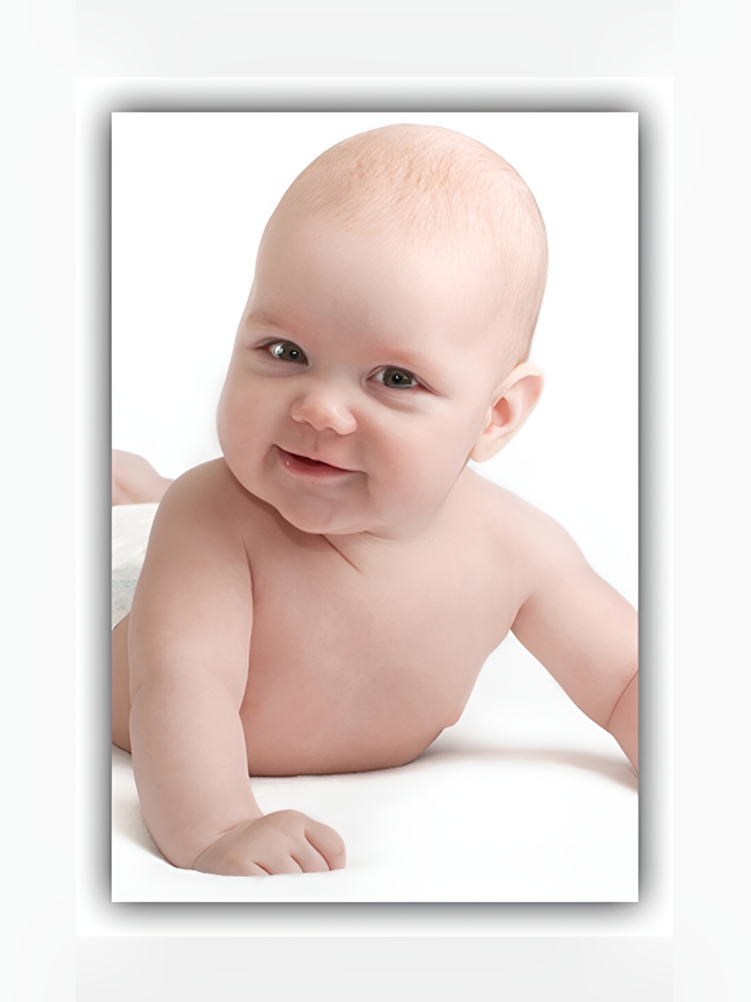 

PnF White & Beige Paper Baby Photographs Wall Art