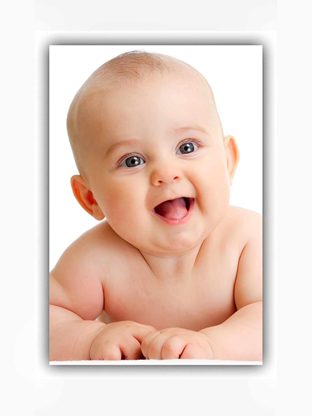 

PnF White & Beige Paper Baby Photographs Wall Art