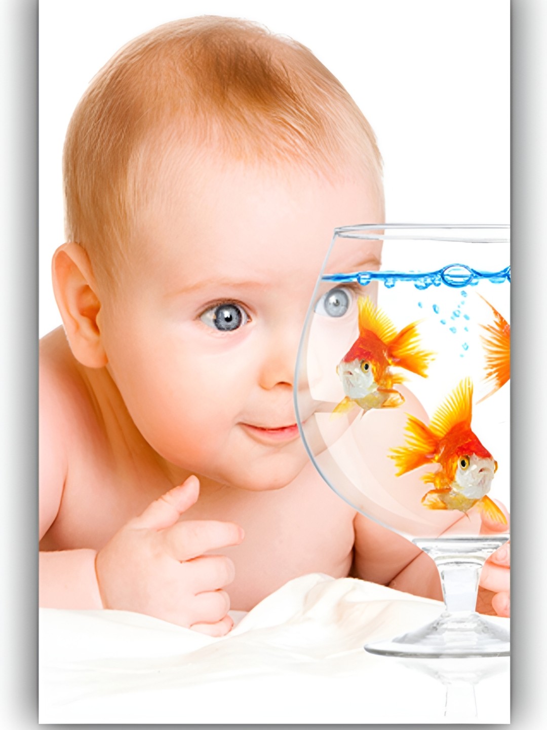 

PnF White & Beige Paper Baby Photographs Wall Art
