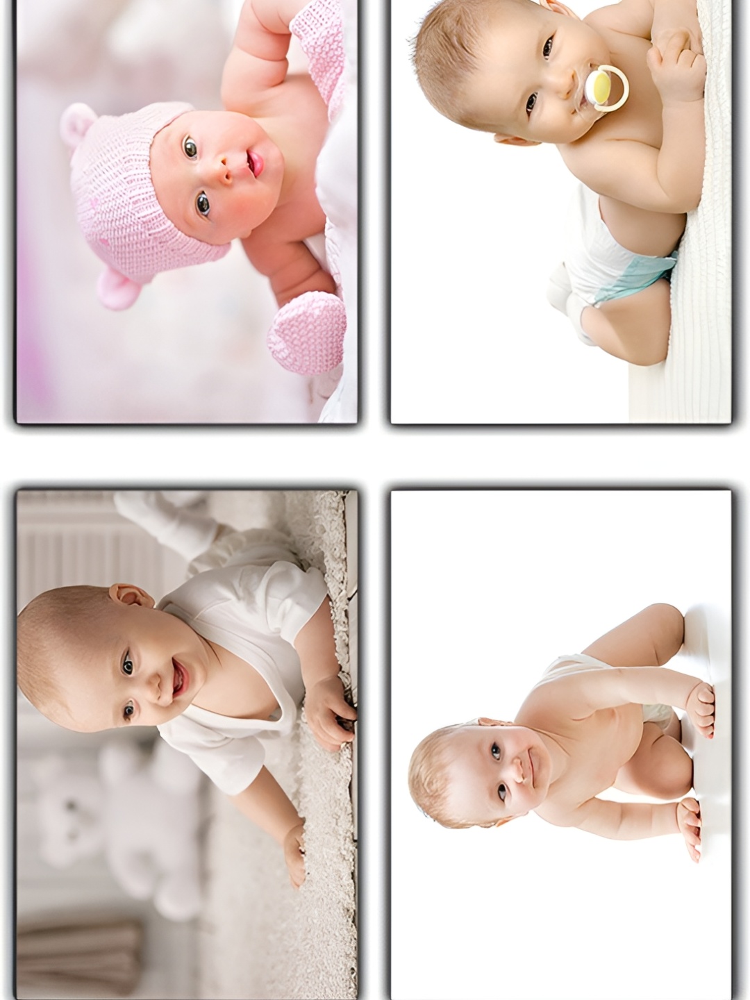 

PnF White & Nude 4 Pieces Photographs Wall Art