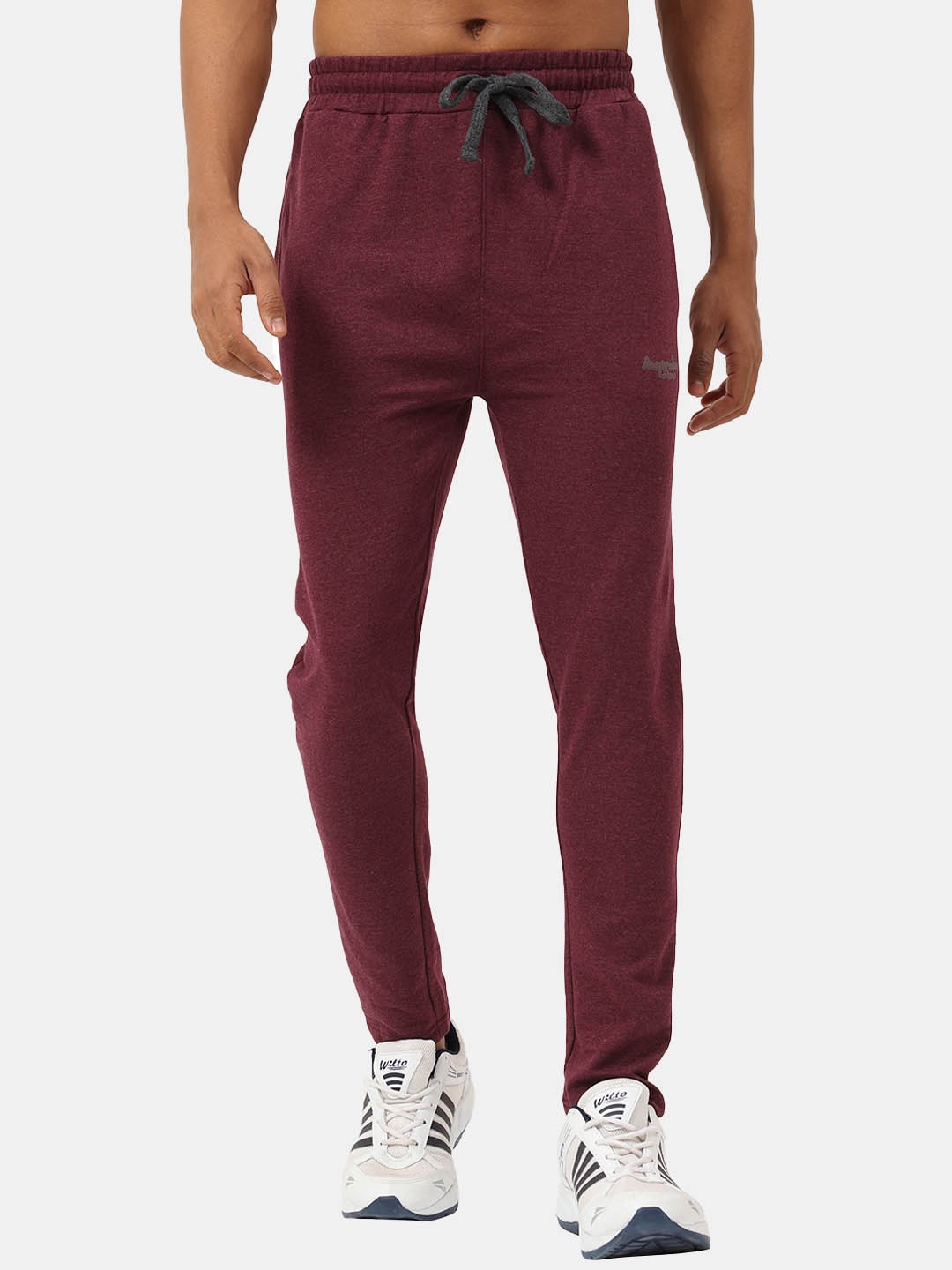 

Masculino Latino Plus Men Cotton Mid-Rise Track Pant, Maroon