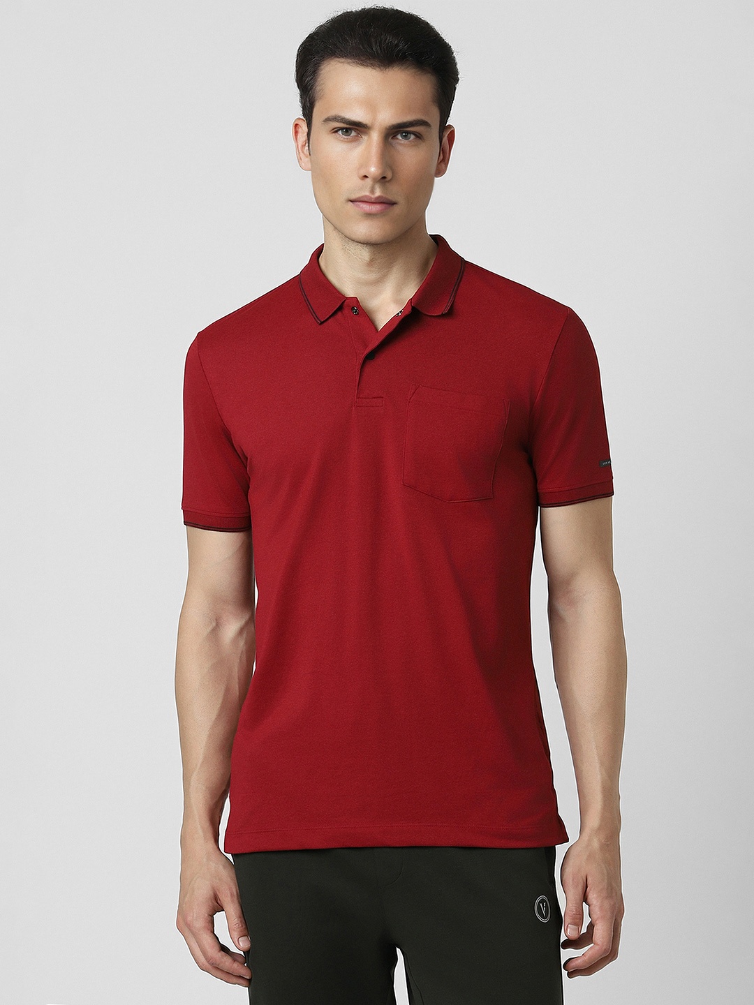 

Van Heusen Flex Polo Collar Short Sleeves Sports T-shirt, Red