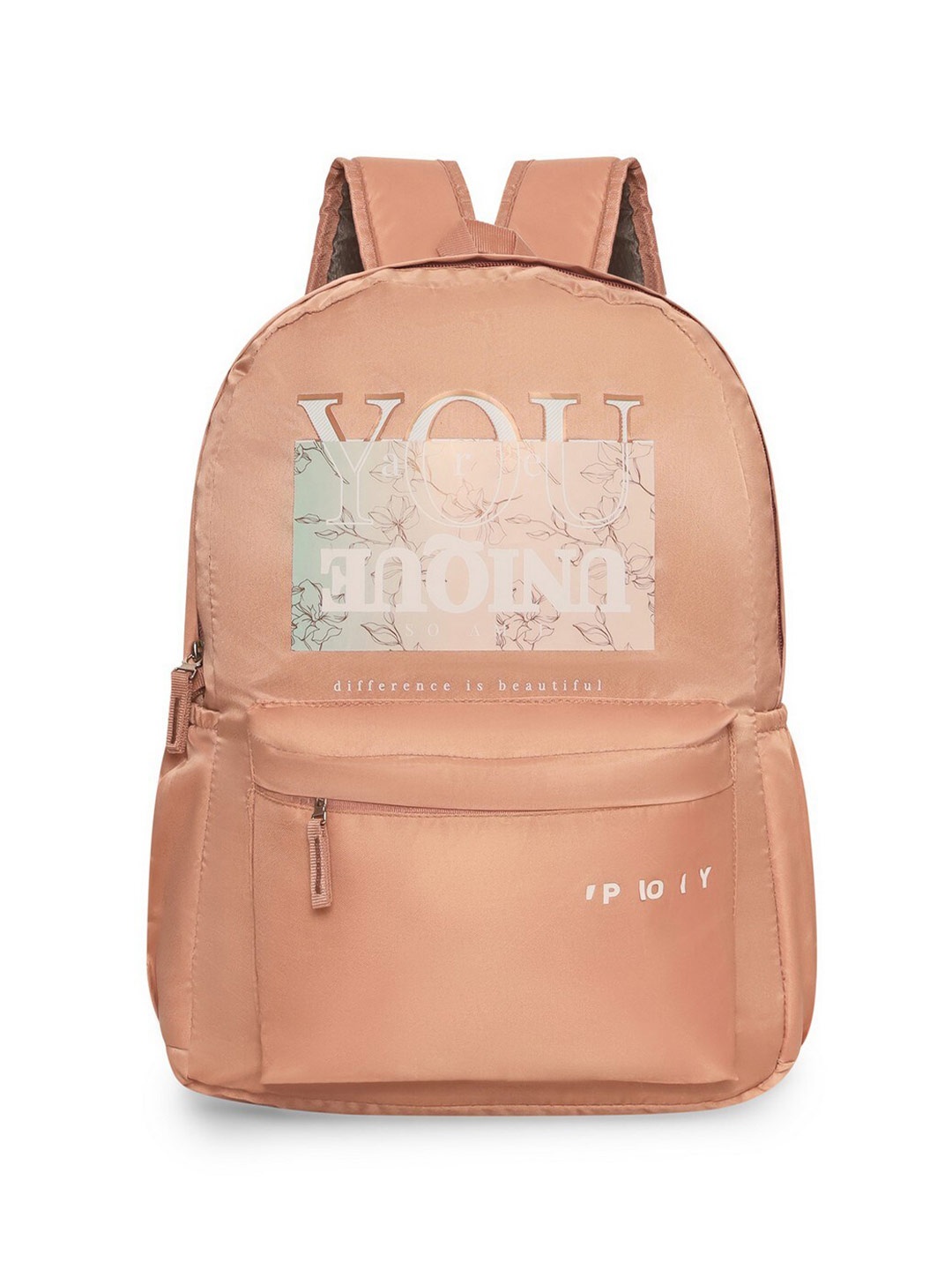 

Priority Unisex Typography Backpack, Beige