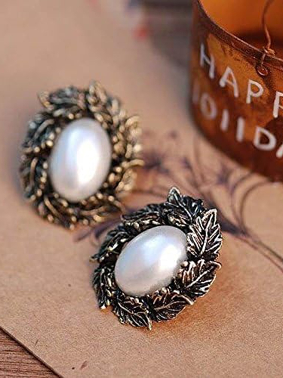 

Yellow Chimes Gold Plated Studs Earrings