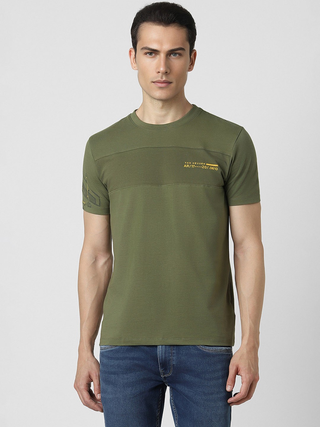 

Van Heusen Sport Typography Printed Crew Neck T-shirt, Green