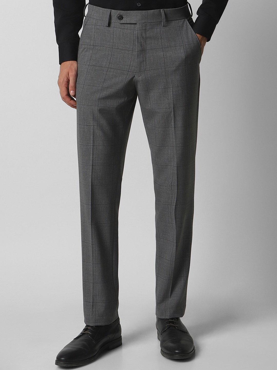 

Van Heusen Men Slim Fit Formal Trousers, Grey