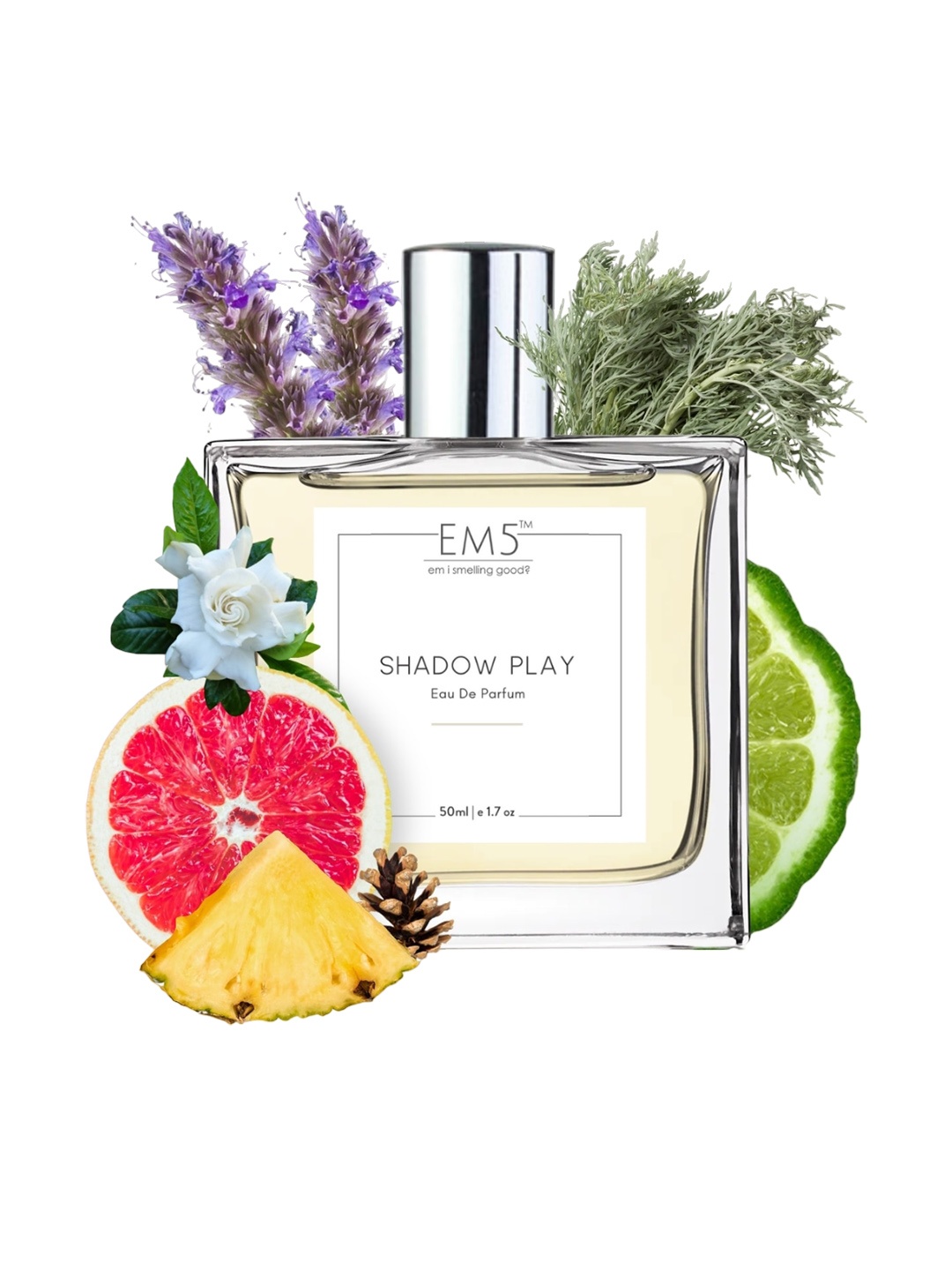 

EM5 Shadow Play Long Lasting Eau De Parfum - 50ml, Transparent