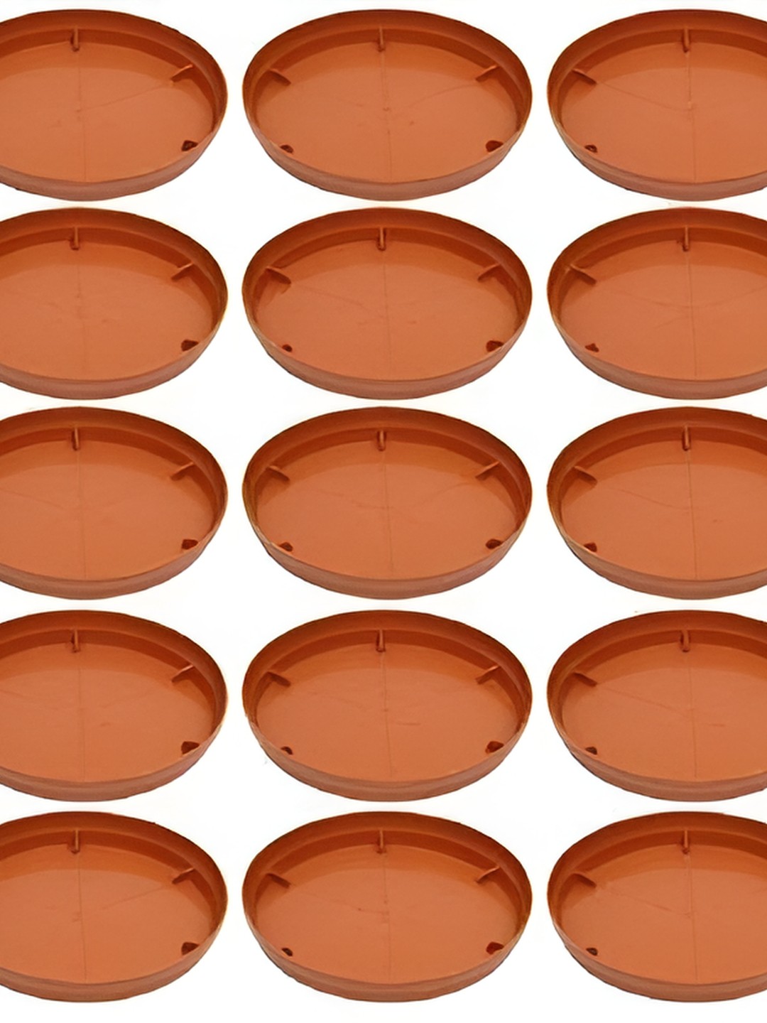 

AGAMI 15 Pieces Brown Pot Plant Saucer Base