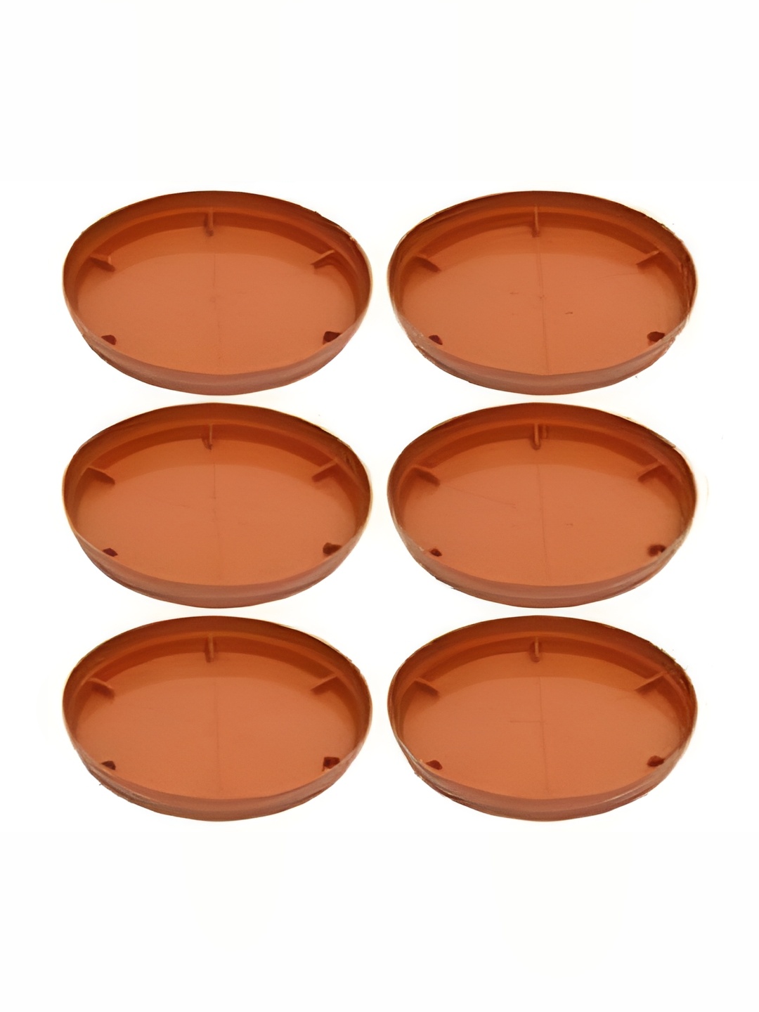 

AGAMI Brown 6Pcs Viraj Sanchi Plant Saucers