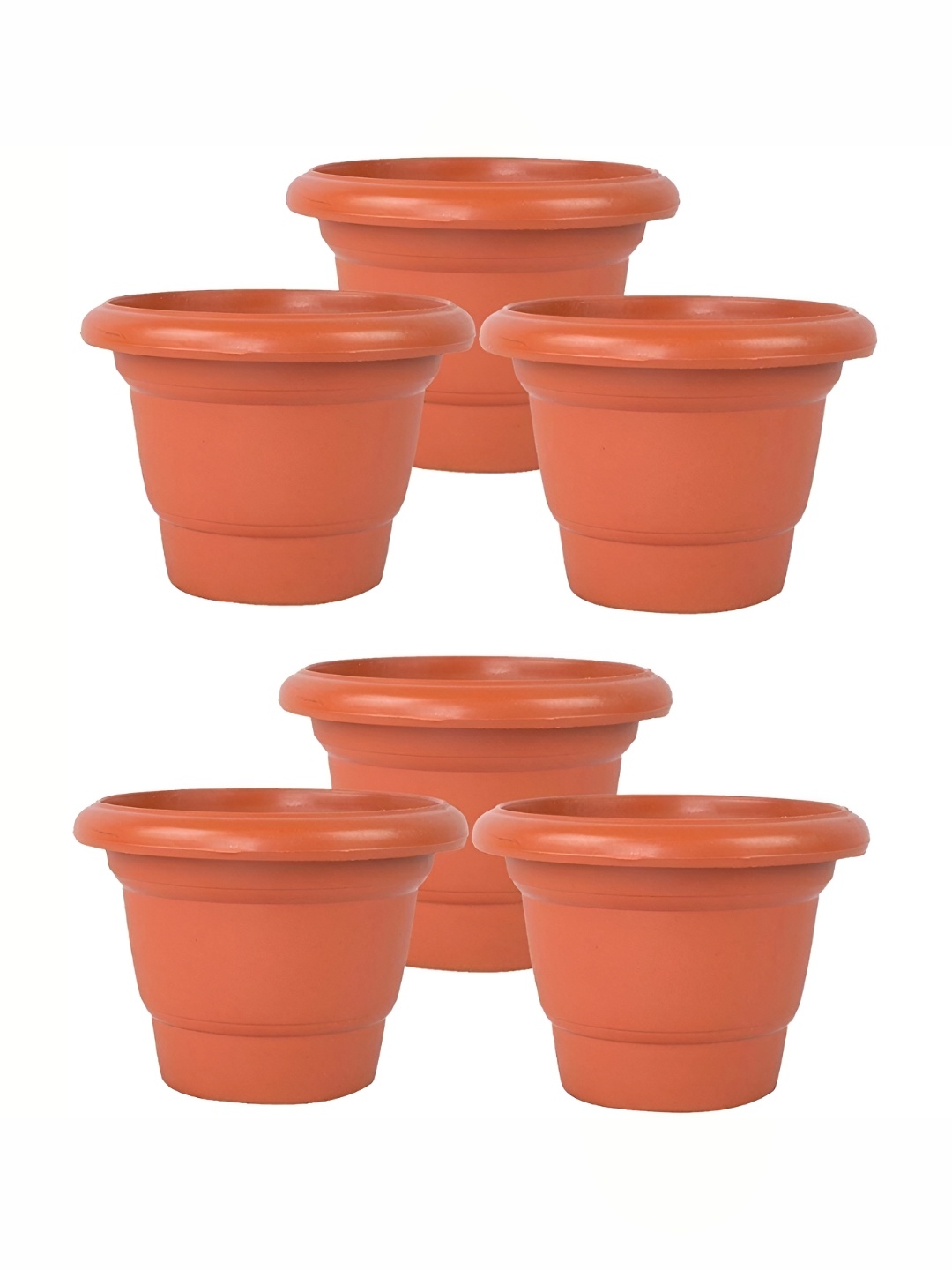 

AGAMI Brown 6Pcs Textured Planters