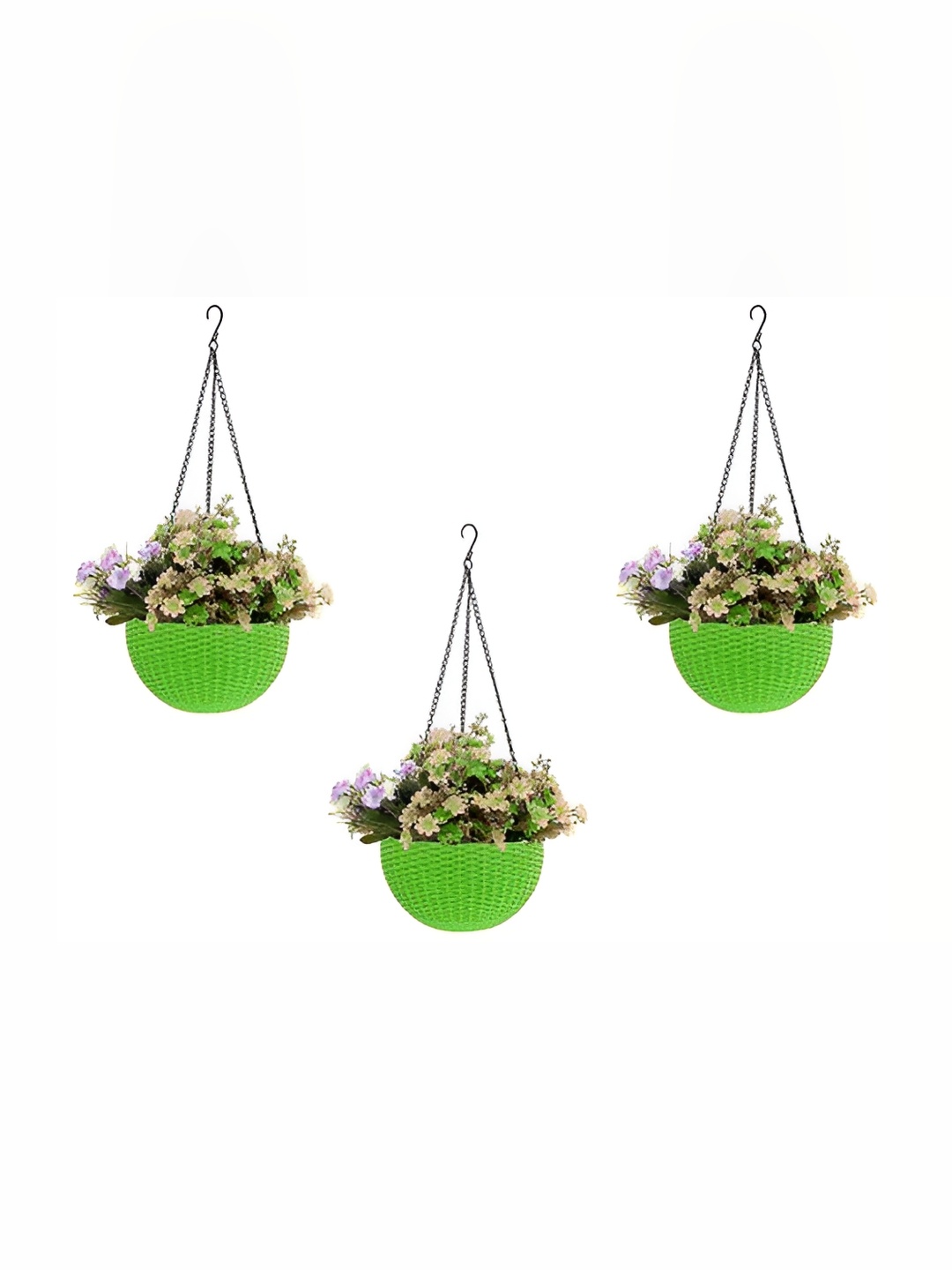 

AGAMI Green 3Pcs Textured Lightweight Nursery Planters