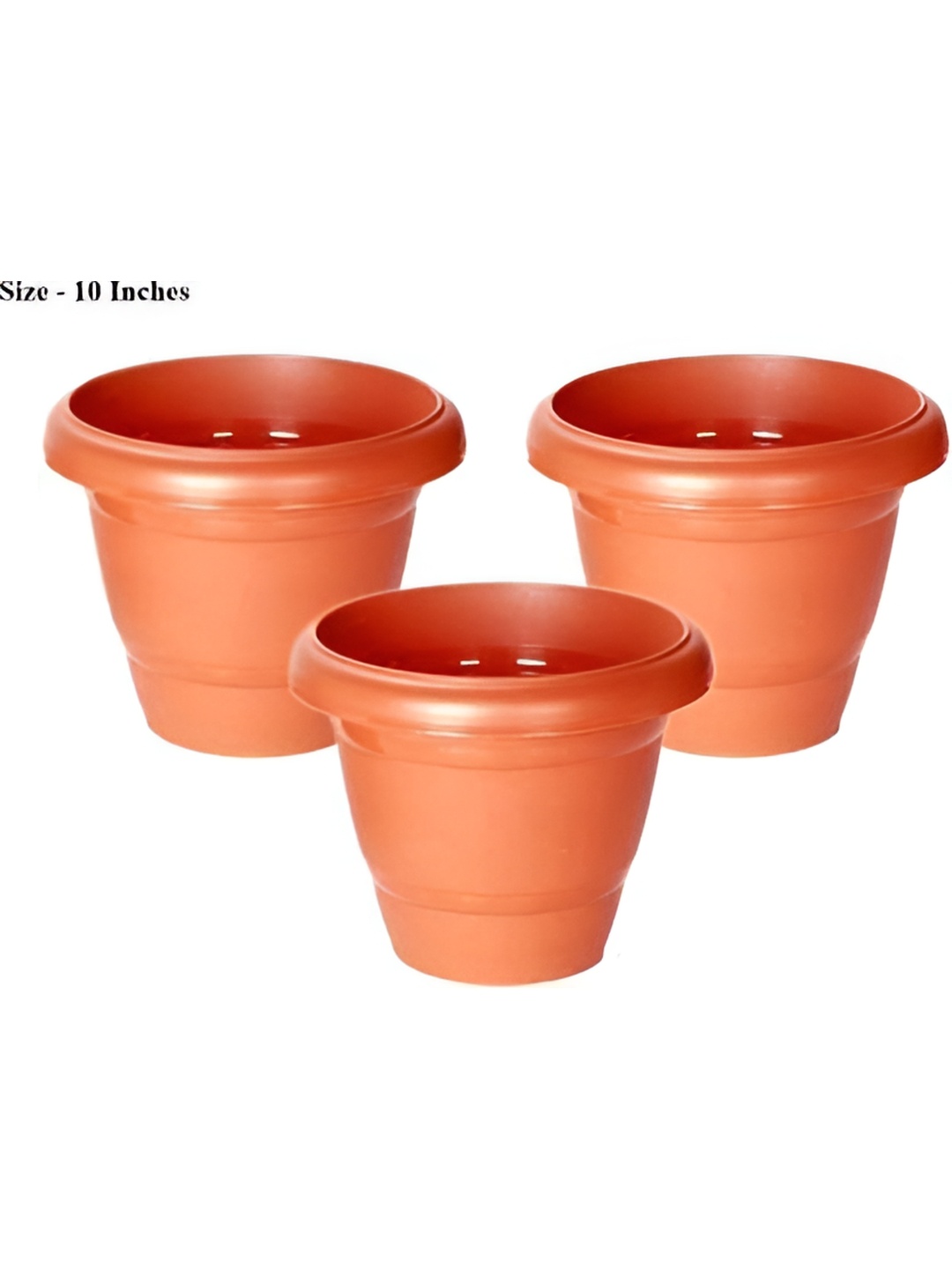 

AGAMI Brown 3Pcs Textured Planters