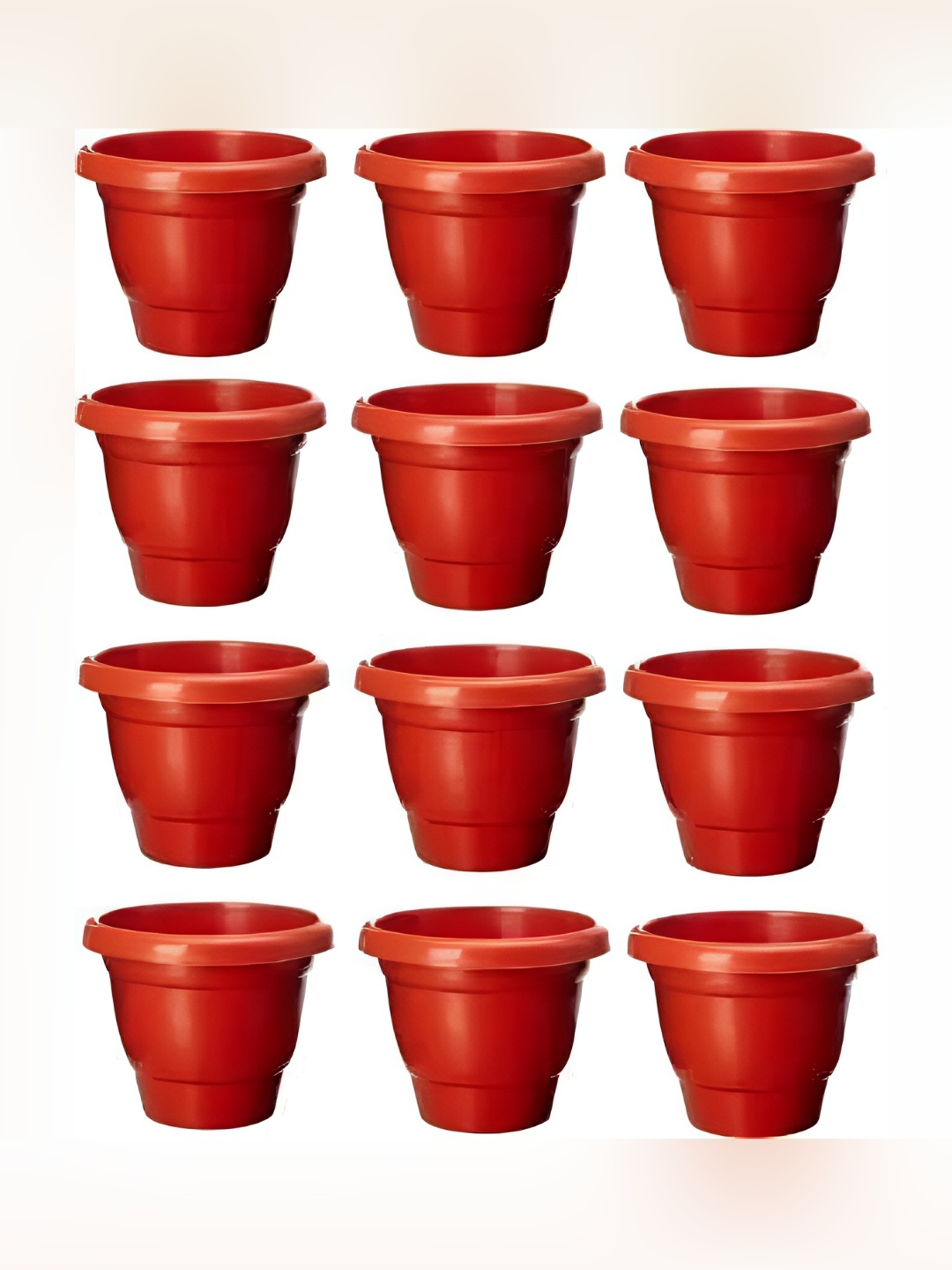 

AGAMI 12-Pcs Brown Flower Planters